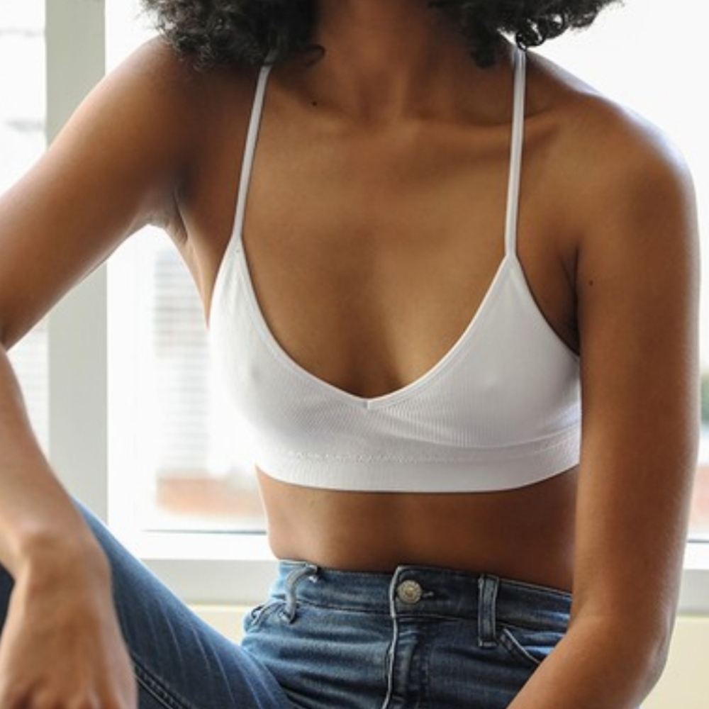 Lace Bralette Cresent Moon Tattoo Mesh Bra - Picture 3 of 7